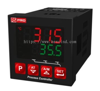222-8147 - RS PRO DIN Rail PID Temperature Controller, 48 x 48mm 3 Input, 3 Output Relay, SSR