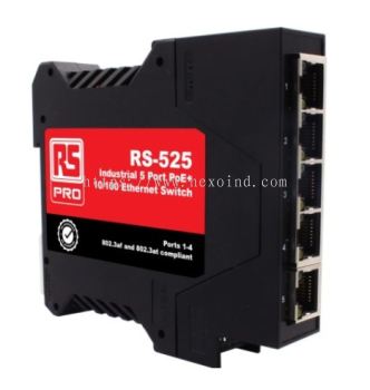 226-3245 - RS PRO Ethernet Switch, 5 RJ45 port, 57V dc, 10/100Mbit/s Transmission Speed