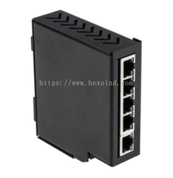 144-8675 - RS PRO Ethernet Switch, 5 RJ45 port, 10/100Mbit/s Transmission Speed, DIN Rail Mount