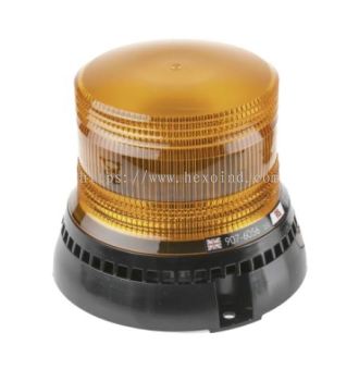 907-6056 - RS PRO Amber LED Flashing Beacon, 10 → 30 V dc, Surface Mount, Wall Mount, IP56
