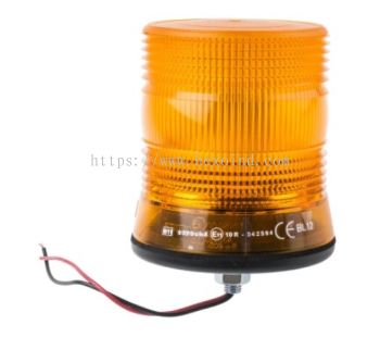 907-6031 - RS PRO Amber LED Flashing Beacon, 10 → 30 V dc, Single Point Mount, IP56