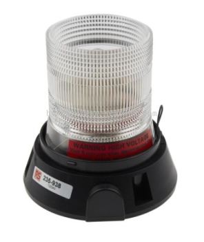 235-938 - RS PRO Xenon Flashing Beacon, 12 V dc, 24 V dc, Surface Mount, IP56