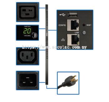  TRIPP LITE 3.3–3.7kW Single-Phase Monitored PDU, LX Platform Interface, 208/230V Outlets (20 C13/4 C19), C20/L6