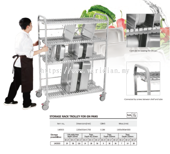 Serving Trolley - GN Pan Trolley