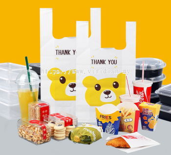 Take Away Cute Animal Plastic Bag