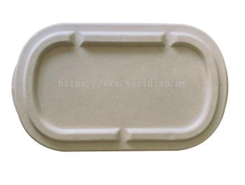 Sugar Bagasse - 700ml U Shaped Food Container - Lid