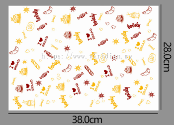 Placemat PE coated - Cake (Large)