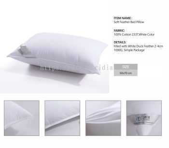 6 Soft Feather Bed Pillow