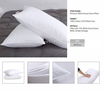 9 Premium White Goose Down Pillow