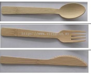 Bamboo cutlery set