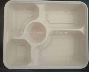 5 compartment food container