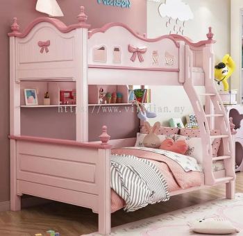 MDF + Solid Rubber Wood Bunk Bed - Z1929