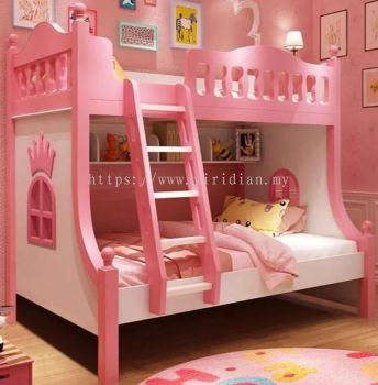 MDF + Solid Rubber Wood Bunk Bed - Z1930A