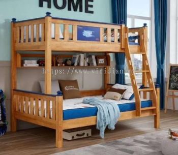 Solid Rubber Separable Wood Bunk Bed - Z1918-01 M-DB