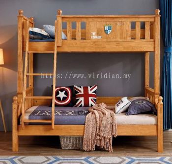 Solid Rubber Wood Separable Bunk Bed - Z1919-01 M-M