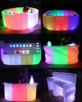 Rental / Sales of LED furniture - Bar Counter Table and Chair