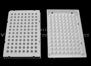 0.1ml 96-Well PCR plate Full Skirt White Frame , White Tube, Non-Pyrogenic, DNase & RNase Free