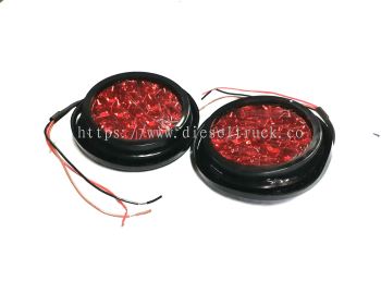 LED ROUND LAMP (4") RED 00092