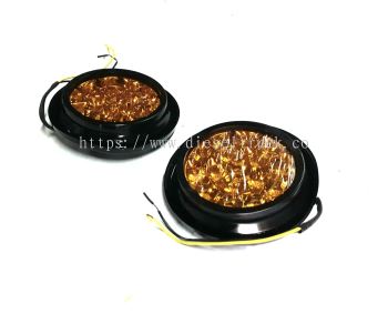 LED ROUND LAMP (4") YELLOW 00092-Y