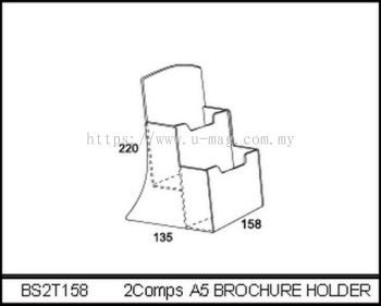 BS2T158 2 COMPS A5 BROCHURE HOLDER