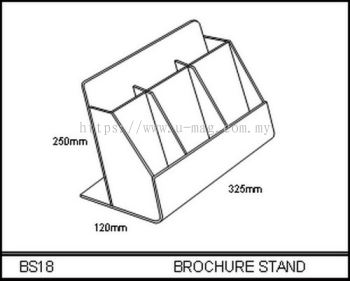 BS18 BROCHURE STAND
