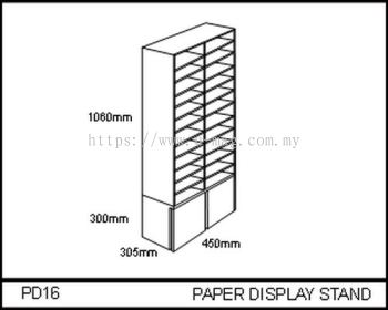 PD16 PAPER DISPLAY STAND