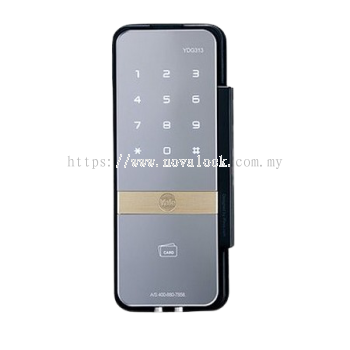 YDG313 - Proximity Card Key / Remote Control / Keypad Digital Door Lock For Glass Doors (Rim Lock)