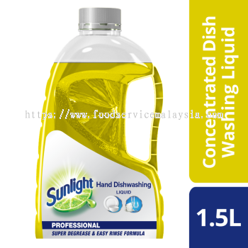 SUNLIGHT HAND DISHWASHING LIQUID (LEMON) (9 X 1.5L)