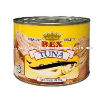 REX TUNA CHUNKS IN OIL (6 X 1.85KG)