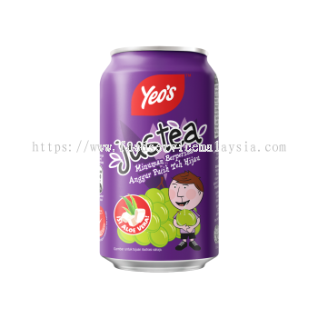 YEOS JUSTEA ALOE VERA WHITE GRAPE (CAN) (24 X 300ML)