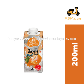 Farm Fresh UHT Mandarin Orange Yogurt Combo 6 x 4 x 200 ml ( 24 Pcs)