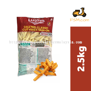 Lutosa Coated Skin On Classic Cut 10mm X-Tra Crispy 2.5kg(4 Packets)  (P3604/C3663)
