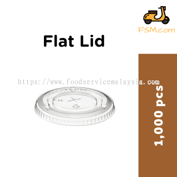 PET Lid - Flat (1,000 pcs)