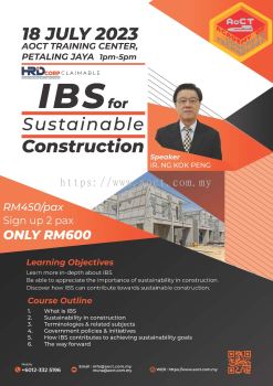 IBS FOR SUSTAINABLE CONSTRUCTION
