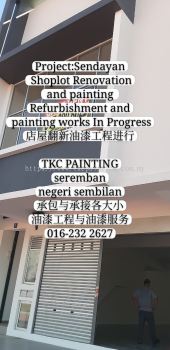 Senawang Shop Lot Refurbished paint