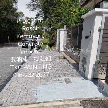 Project at#Rasah Kemayan#Concrete imprint.要油漆，找找们! #TKC PAINTING #Seremban #Negeri Sembilan   #拥有21年的油漆经验 #让您安心~#价格最公道!  #承包与#承接: #各大小业油漆工程与#油漆服务。     #业小油漆#     #单层#双层店屋#排屋#Banglo#半独立式#独立式#蓄水池#TNB#候车亭#酒店#工#神庙#学校#住家与#店屋等各大小 '油漆'……    ##Contract and undertake the size of the painting works and painting services.      #Painting services &#Painting WORKS  Projects #package labor and materials。 #Shophouse #home #temple #factory#pump house.#suction tank#STP#bus stop##TND SUB STATION.#DOUBLIE STORY HOUSE##FENCINGSINGLE STORY.#SHOP LOT…      Ms Tan 016-232 2627      http://wa.me/60162322627