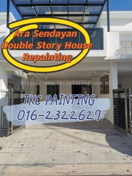 Ara Sendayan.Double Storey House.Repainting project at seremban