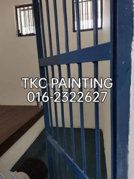 Refurbished paint at Polis station at Chuah
