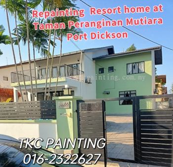 #Repainting at PD Resort Homes at Taman Peranginan Mutiara ，Port Dickson.