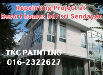 Repainting Project at Resort hones at Resort homes .bdr Sri Sendayan