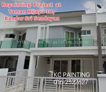 翻新油漆#Repainting  Project  At  Taman Hijayu 1B, Bandar Sri Sendayan