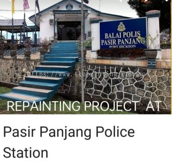 #Repainting Project at Balai Polisstation Pasir Panjang PorTDickson#警察局室内,翻新油漆工程