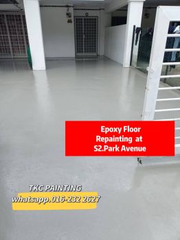 #Epoxy Floor Repainting  at #S2Park Avenue