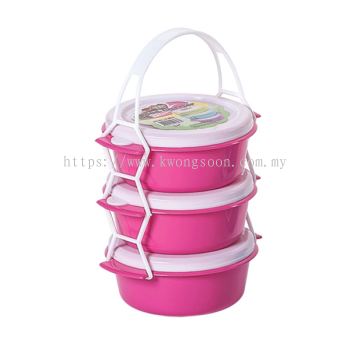 Plastic Food Carrier (3-Tiers)  