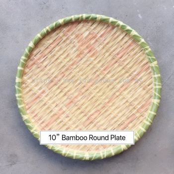 10” Bamboo Round Plate Melamine Plate