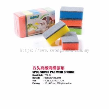 Scouring Pad With Sponge Green Pad Colour Pad