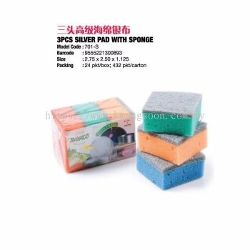 Scouring Pad With Sponge Green Pad Colour Pad