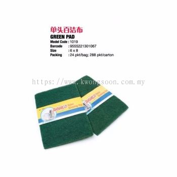 Scouring Pad With Sponge Green Colour Pad