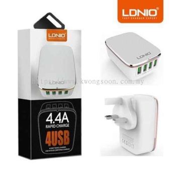 LONIO LDNIO USB 4.4A Fast Charge Adapter LED Touch Lamp 