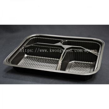 Plastic Bento Box Take Away 3 / 4 / 5 Compartment Wholesale